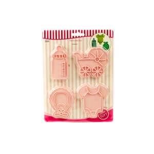 Baby Cutter and Embosser Set/Babyshower cookie cutters