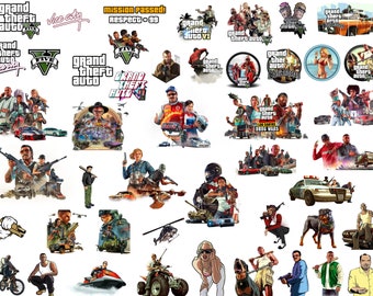 46 pieces Video Games Character and Title PNG