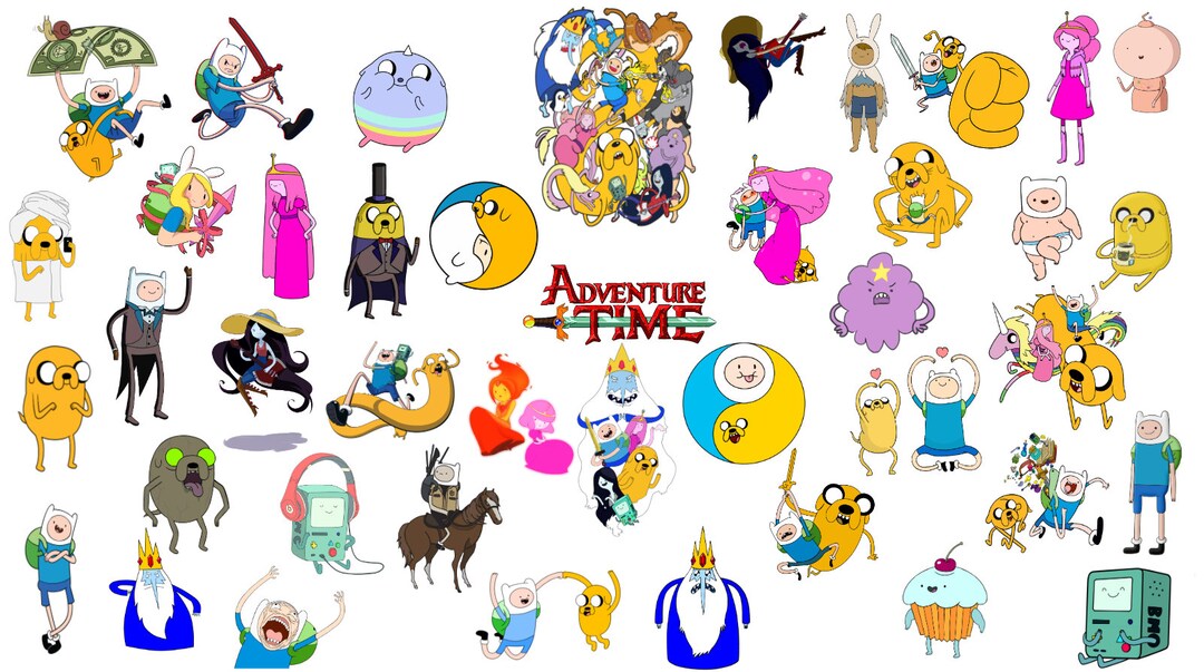 44 Pieces Adventure Time Png Etsy