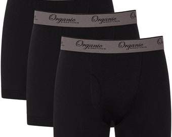 Black Breathable 100% Organic Cotton Boxer Brief (3 pack)
