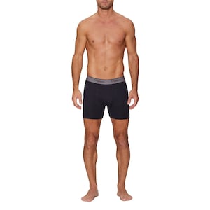 Black Breathable 100% Organic Cotton Boxer Brief (3 pack) 画像 5