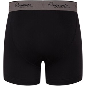 Black Breathable 100% Organic Cotton Boxer Brief (3 pack) 画像 3