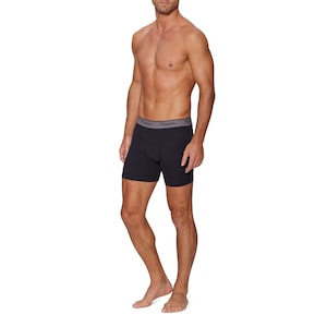 Black Breathable 100% Organic Cotton Boxer Brief (3 pack) 画像 6