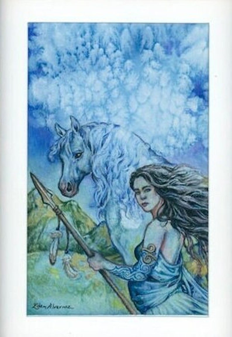 Epona Celtic Goddess of Horses Print - Etsy