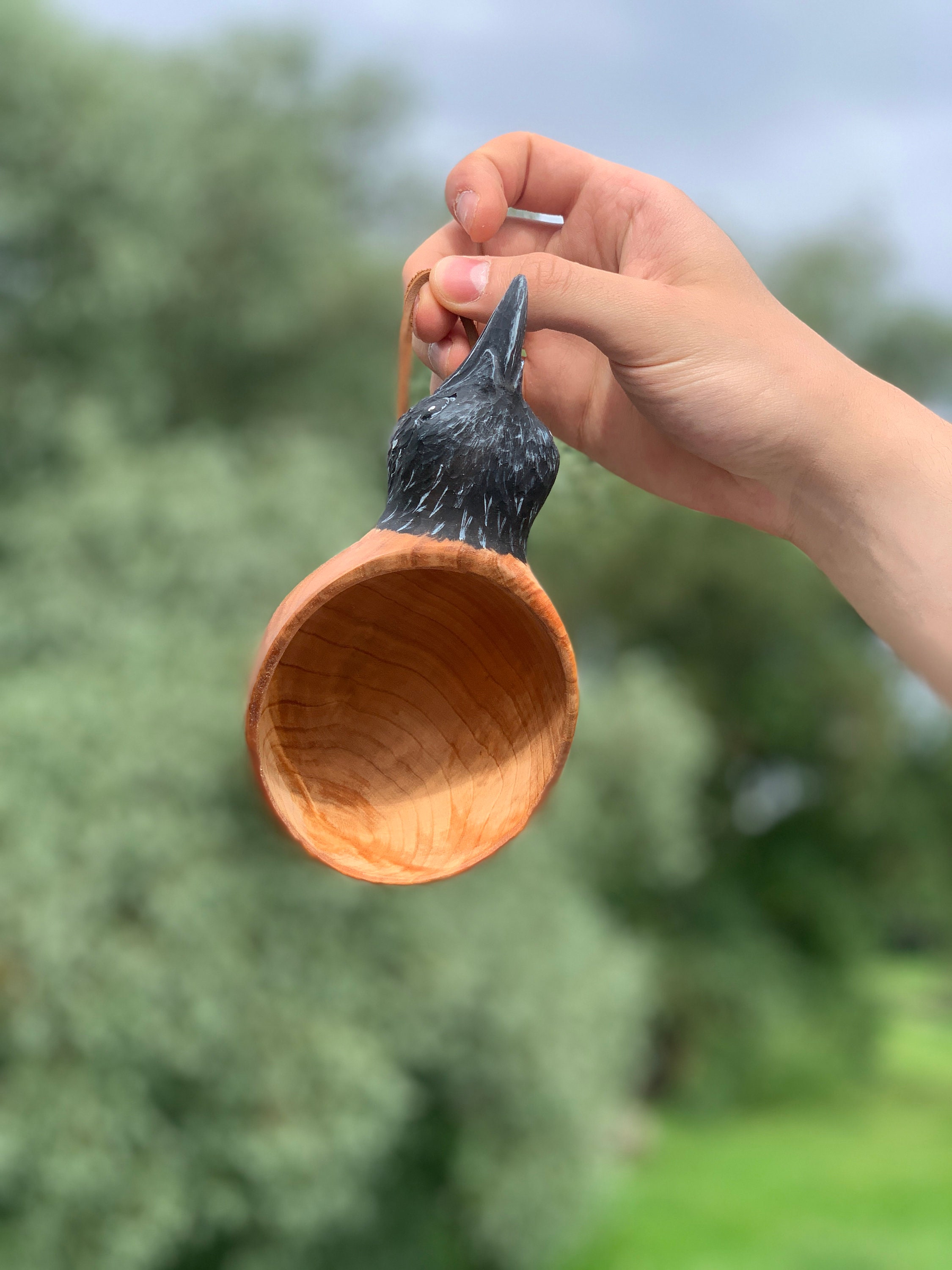 Kuksa. Handmade Wooden Mug BOAR With Carving. Gift for a Hunter or  Fisherman. Ecoware. Made by Birch Burl. Birch Mug 