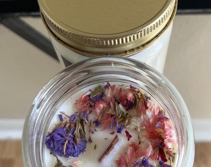 Featured listing image: 12 oz. Mahogany Teakwood - Soy Wax Wooden Wick Candle