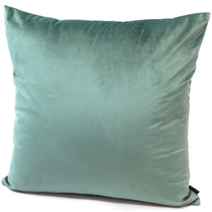 Modern Velvet Mint cushion, living interior contemporary