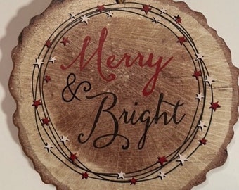 Handmade wooden ornament