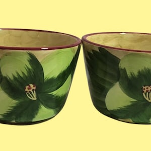 Gates Ware by Laurie Gates 4 Leaf Flower Bowls Set