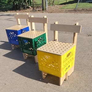 Milk Crate Seat Etsy