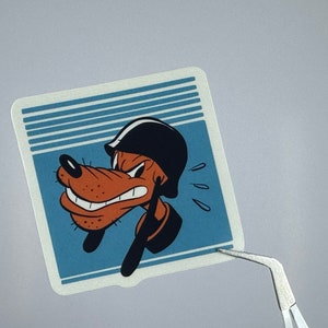 World War II Insignia - USMC Pluto The Dog / Water-Resistant Sticker for Water Bottle, Yeti, Laptop, Notebook, Journal, Planner, Etc.