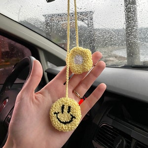 Accessoire de rétroviseur de voiture coeur / charme de voiture pour rétroviseur / accessoires de voiture pour les femmes mignonnes / accessoires de voiture pour les adolescents