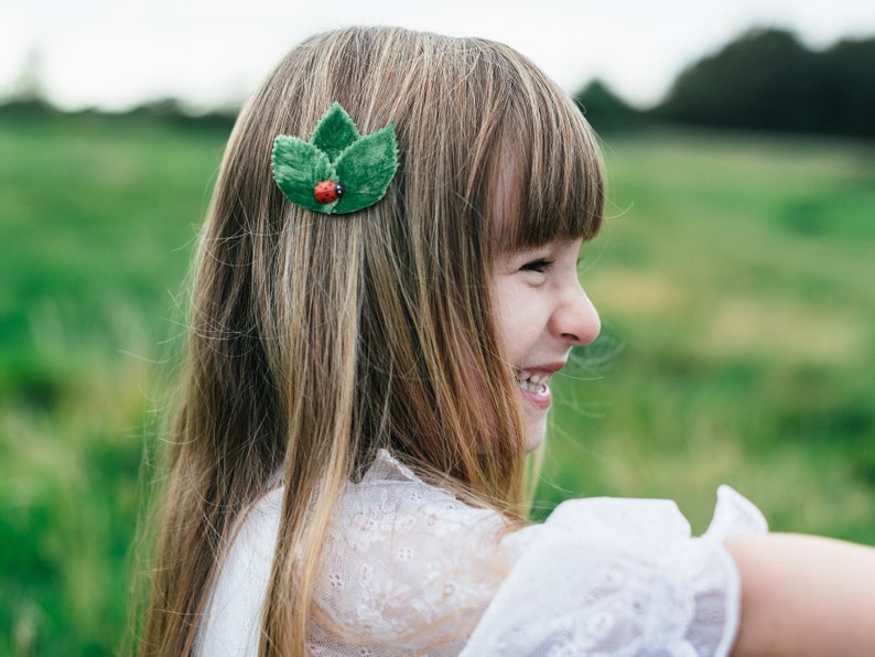 Ladybird Hair Clip: Children's Hair Accessory for Weddings, Garden Parties, Birthdays, and Christmas image 3