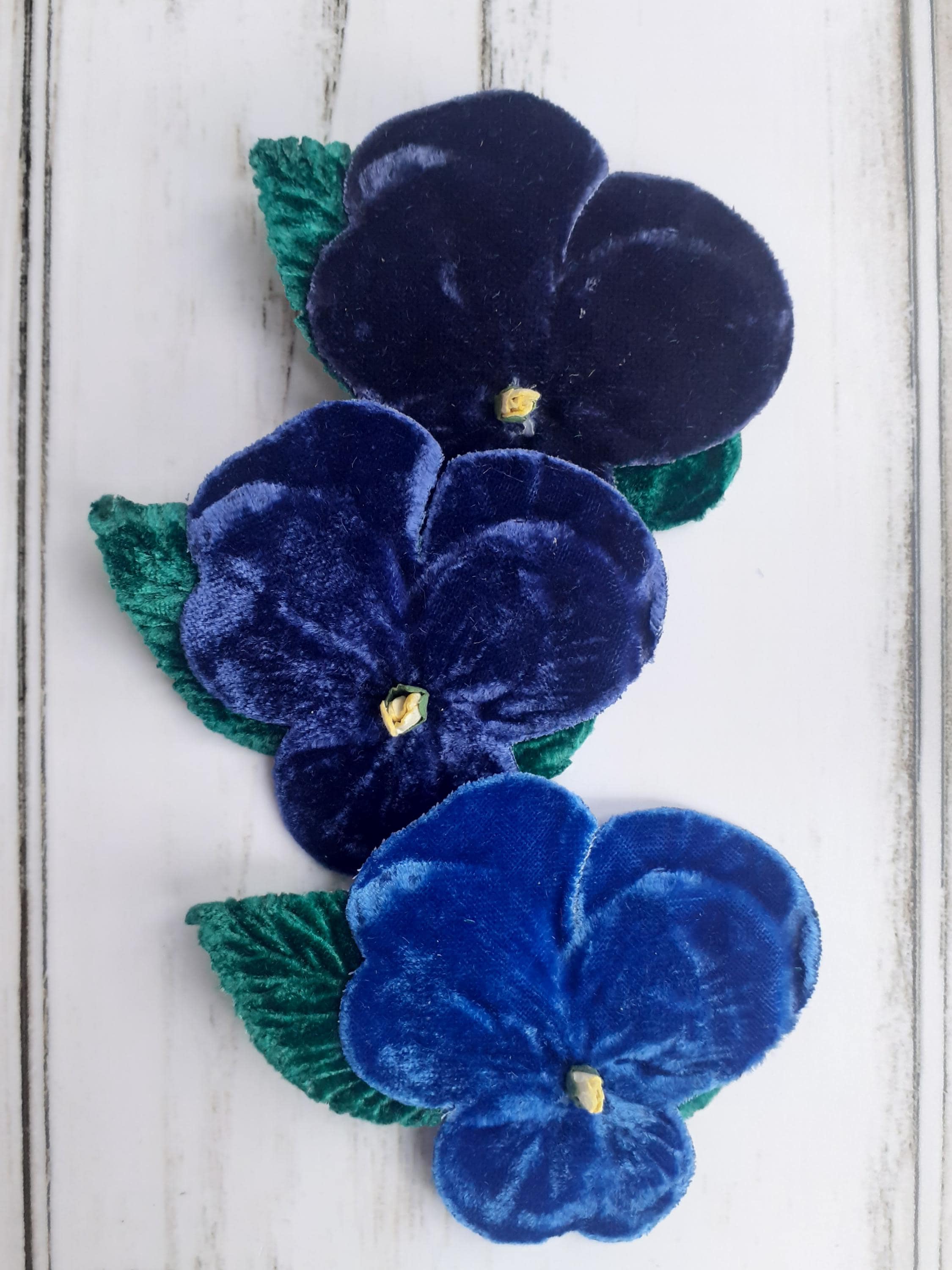 Delicate Vintage Velvet Floral Hair Piece Pink Flower Hair Clip: Vintage Velvet Leaves, Wedding Hair  main image 2