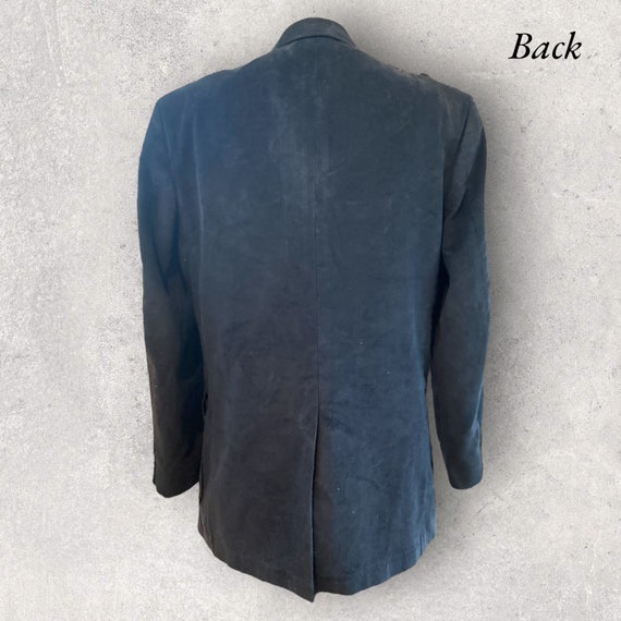 Upcycled Men’s Charcoal Corduroy Blazer - image 9