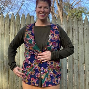 Vintage 1980’s Unisex Paisley Vest