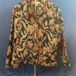 Vintage Women’s 1990’s Floral Woven Jacket