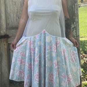 Vintage Women’s 1980’s Half Sheer Day Dress