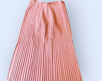 Women&#39;s Vintage 1950’s Silk Polka Dot Skirt and Maching  Detachable Collar