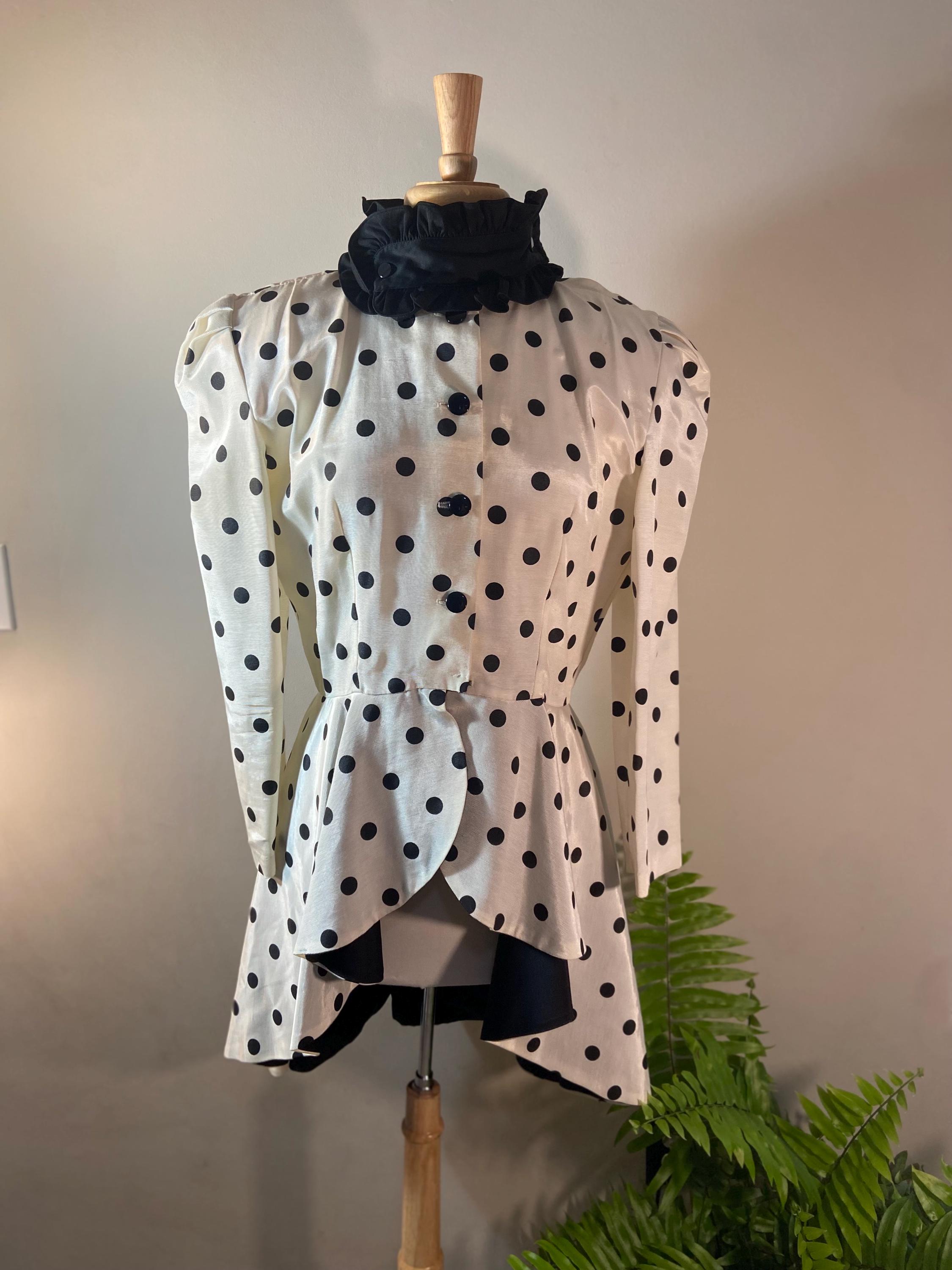 RETRO POP DOT WOVEN TOP main image 1