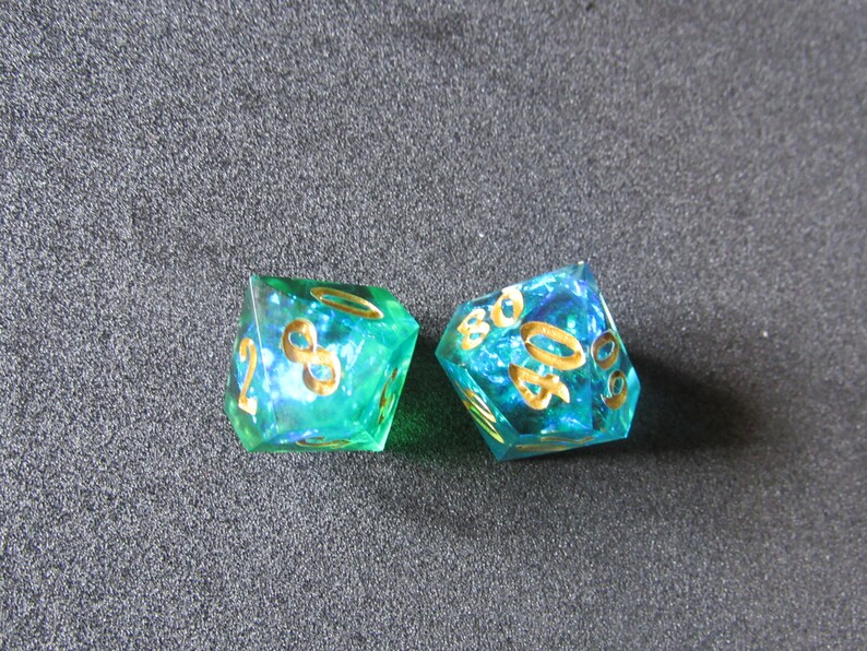 Under the Sea Handmade DND & TTRPG Percentile Dice Set RPG Etsy