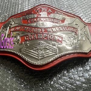 NWA Television Heavyweight Wrestling Championship Belt 4mm Zinc Gold Plated Belt