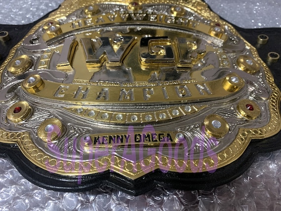 IWGP V4 Heavyweight Wrestling Championship Belt 4mm Zinc Dual Gold