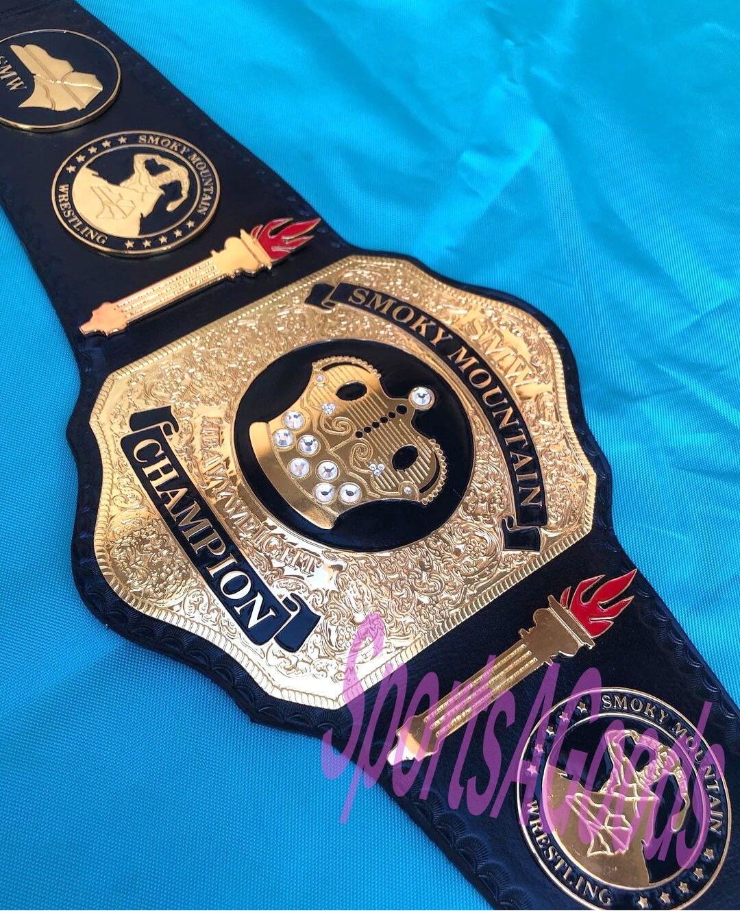 SMW Smoky Mountain Wrestling Championship Belt Adult Size Etsy