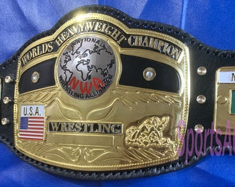 Domed-globe-nwa-world-heavyweight Wrestling-championship-belt - Etsy