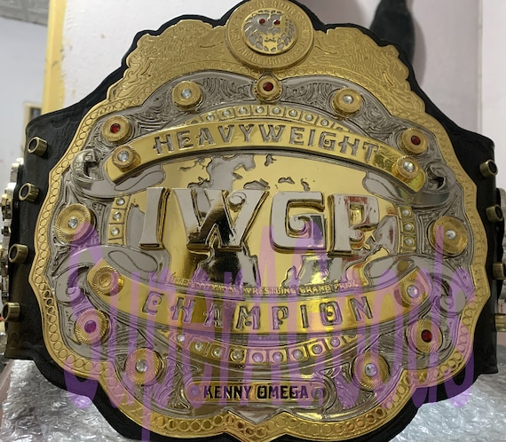 IWGP V4 Heavyweight Wrestling Championship Belt 4mm Zinc Dual Gold