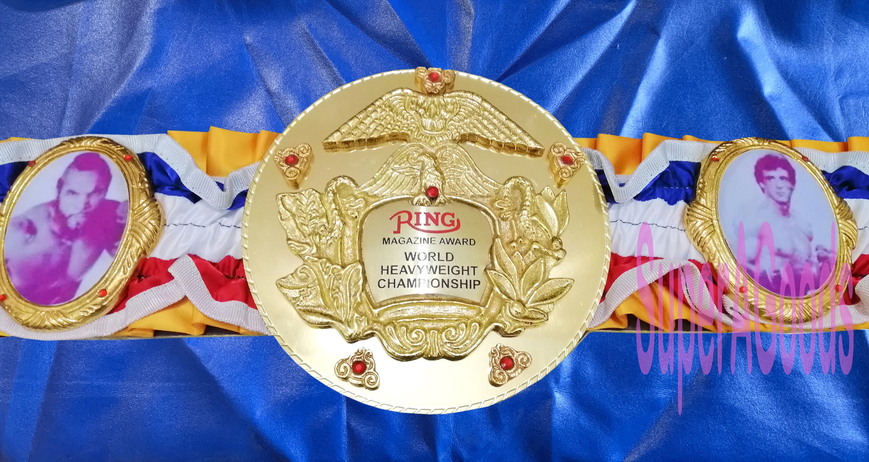 Rocky Ring Magazine Award World Heavyweight Boxing Championship Belt Gold Plated Etsy