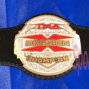 TNA X Division Wrestling Championship Belt Gold Plated Adult Size