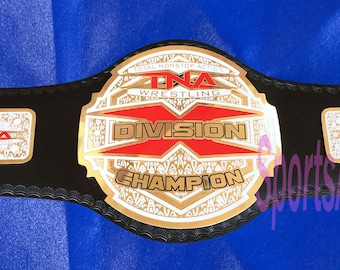 TNA X Division Wrestling Championship Belt Gold Plated Adult Size
