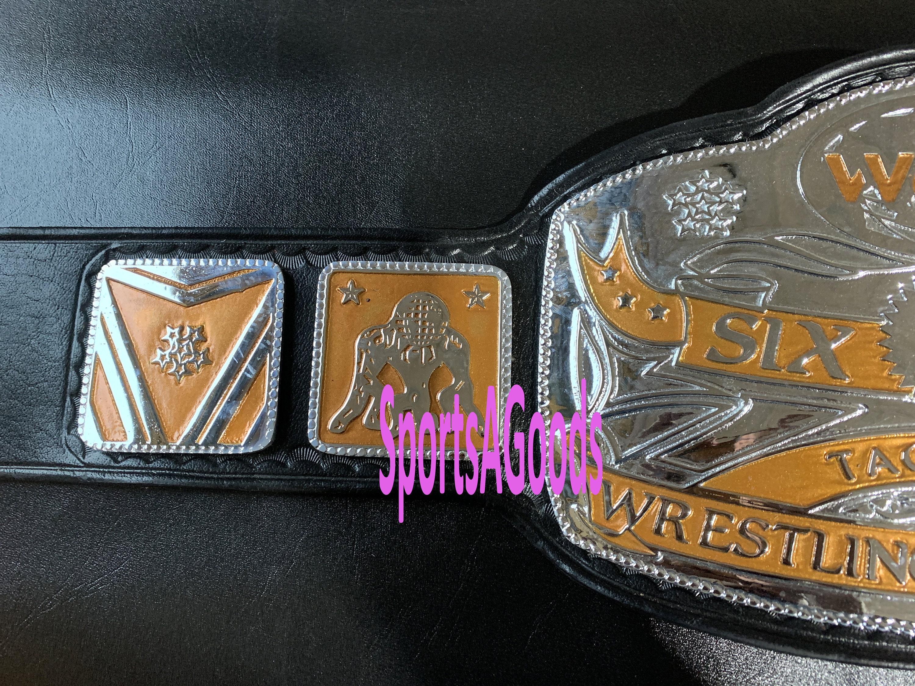 WCWA World Six Man Tag Team Wrestling Championship Belt Adult Size Etsy