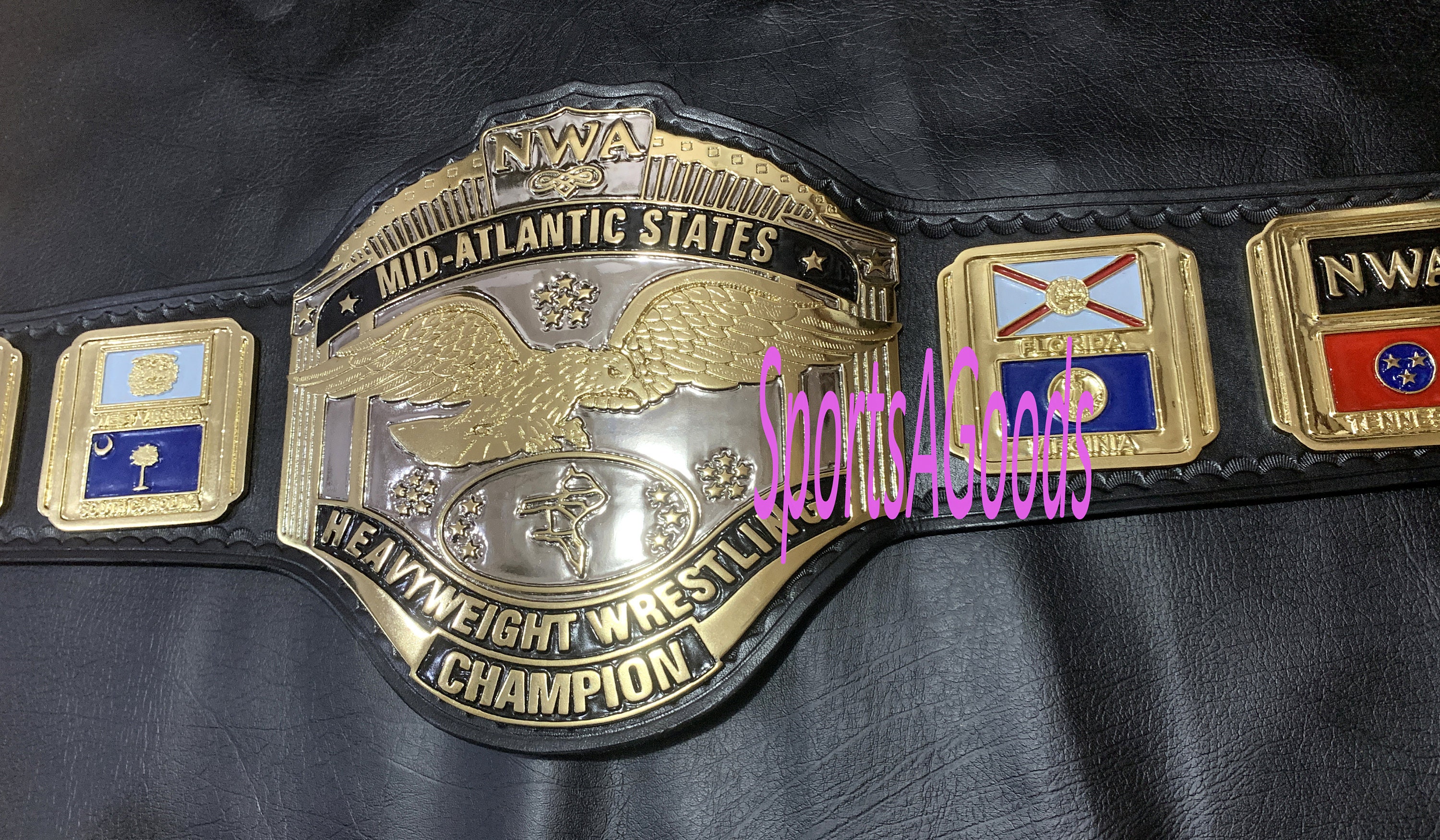 NWA Mid Atlantic States Heavyweight Wrestling Championship Belt