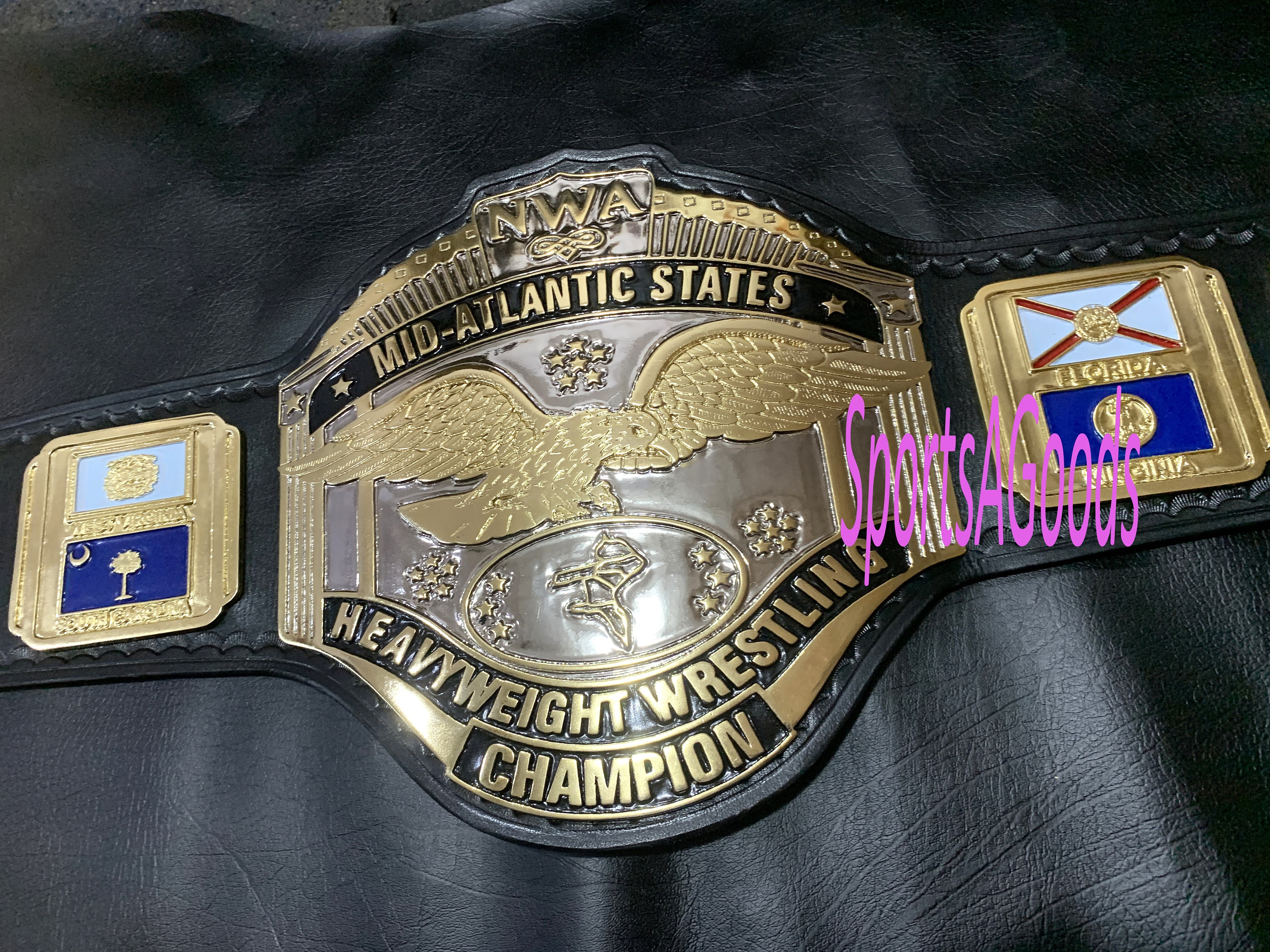 NWA Mid Atlantic States Heavyweight Wrestling Championship Belt