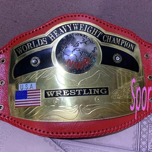 NWA World Dome Globe Wrestling Heavyweight Championship Belt Adult Size