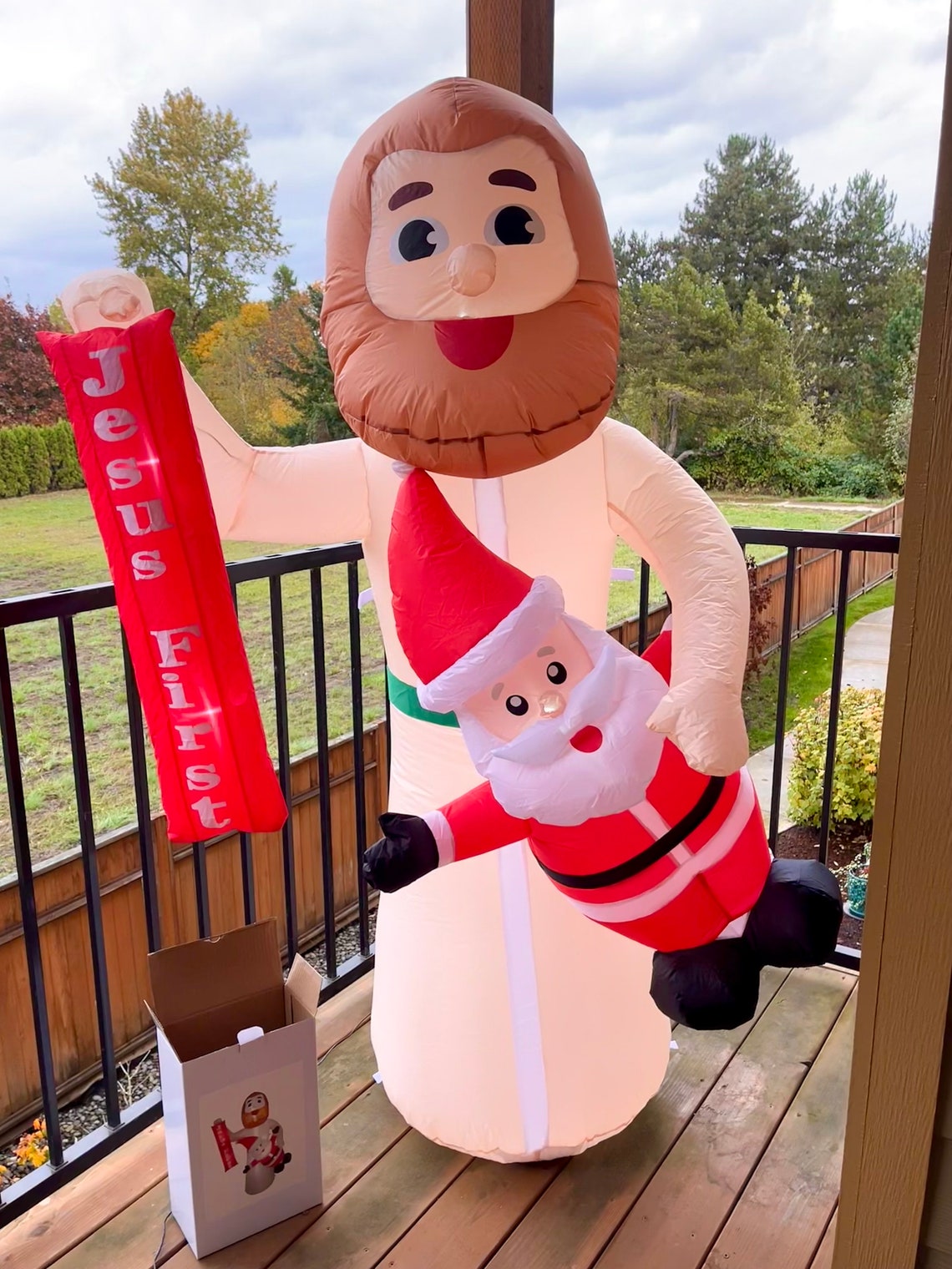 Christmas 6 Ft Tall Inflatable Yard Decor With LED Lights Etsy