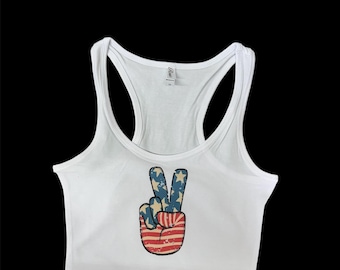 Peace and love tank top shirt