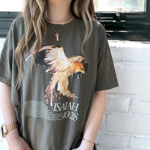 Op vleugels zoals Eagles Christian Graphic Tee, Christian Unisex T-shirt