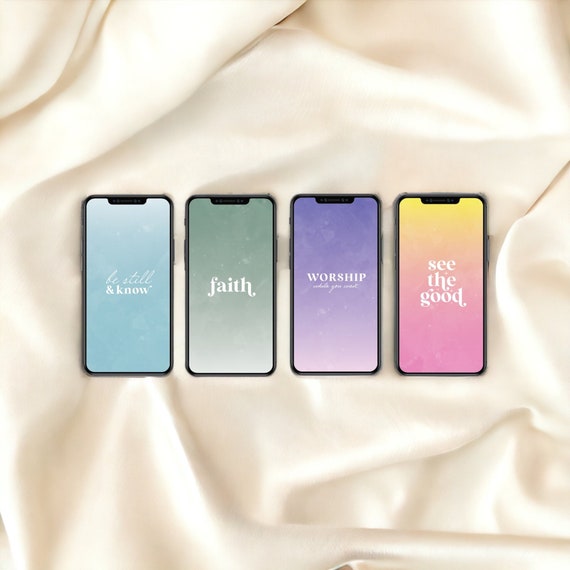 Positive Affirmations Faith Wallpaper Set, Christian iPhone Background Set
