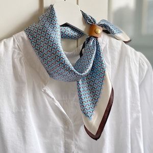 100% Mulberry silk scarf, silk bandana, silk ponytail scarf hairscarf, headband headscarf, square neckscarf, women men pure silk neckerchief
