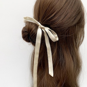 Ultra Skinny Mulberry Silk Ribbon Hair Scarf, Necktie | 22 Momme | Handmade