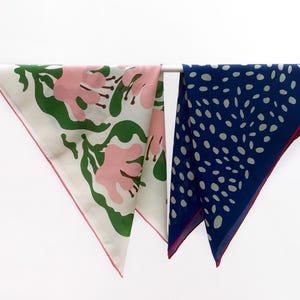 100% Mulberry silk scarf, silk bandana, silk ponytail scarf hairscarf, headband headscarf, square neckscarf, women pure silk neckerchief