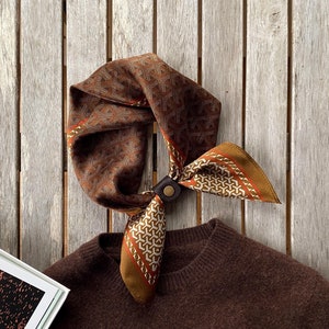 100% Mulberry silk scarf, silk bandana, silk ponytail scarf hairscarf, headband headscarf, square neckscarf, women men pure silk neckerchief