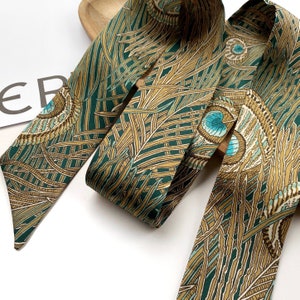 Handmade Liberty silk skinny scarf, long hair silk scarf headband tie, handbag scarf, purse scarf, ponytail scarf, silk neck scarf for women
