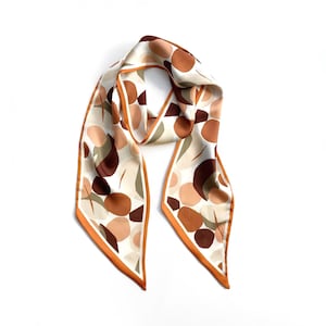 Skinny scarf for women, ponytail scarf, scarf hair tie, skinny scarf, ribbon scarf, long skinny hair scarf, handbag scarf, satin scarf