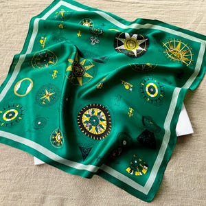100% Mulberry silk scarf, silk bandana, silk ponytail scarf hairscarf, headband headscarf, square neckscarf, women men pure silk neckerchief