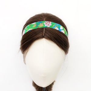 Seide Dünnes Stirnband, Liberty Print & Maulbeerseide Haarband Bild 4