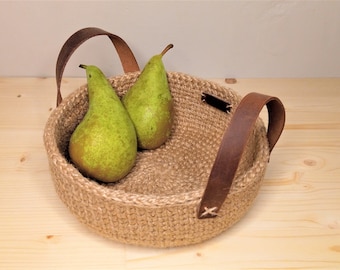 Fruits basket Vegetable storage Crochet basket Jute basket